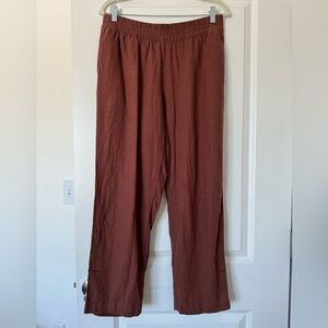 NWOT Old Navy High-Wasted Linen-Blend Straight Pants